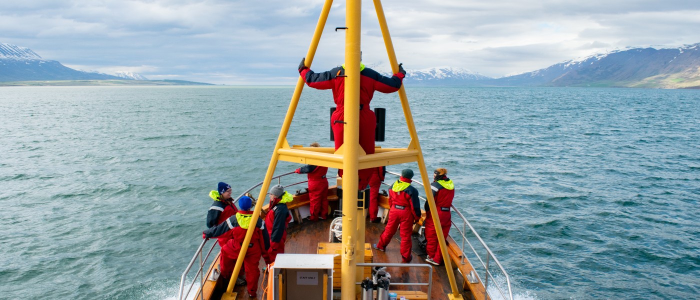 51小黄车Students on Whale Watch in Akureyri, Iceland