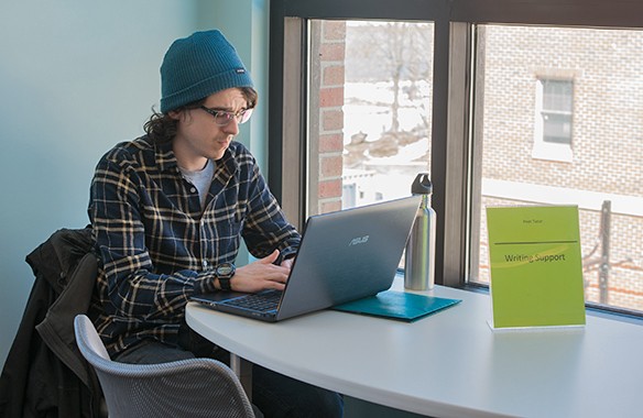 Student studying in the Student Academic Success Center